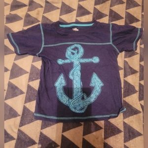 Boy's Navy and Light Blue, Short sleeve Pajama Top